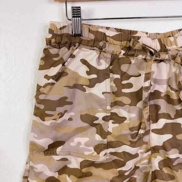 Love Tree Camouflage Camo Pull On Drawstring Lounge Shorts Brown size L NWT - Picture 4 of 12